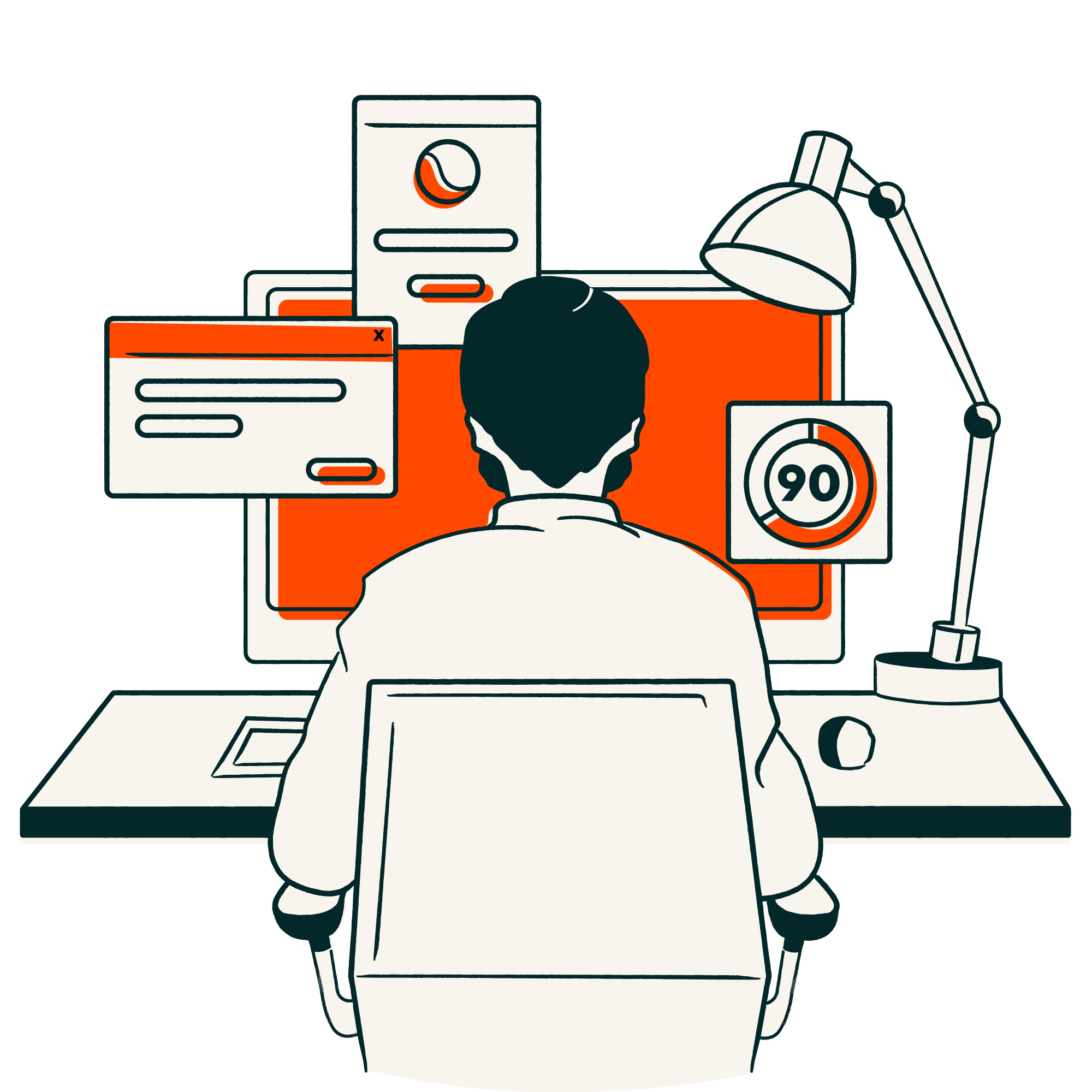 Web Hosting_Linear_llustrations_Characters